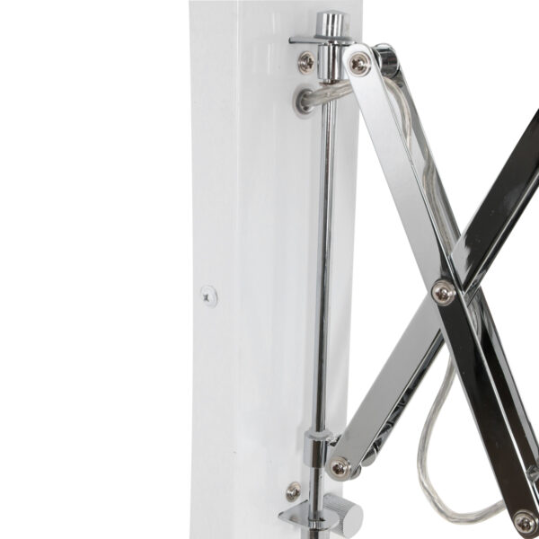 Steinhauer Spring schaarlamp wand - 27 - 90 cm uittrekbaar - draaidimmer - wit - Image 5