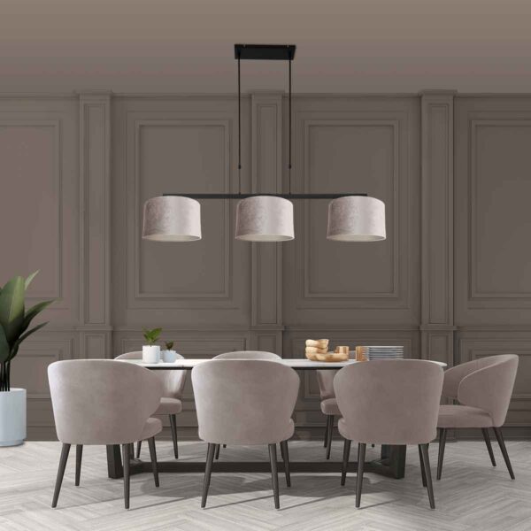 Steinhauer Stang hanglamp – In hoogte verstelbaar – E27 (grote fitting) – grijs en zwart - Image 2