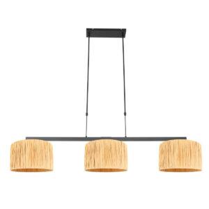 Steinhauer Stang hanglamp – In hoogte verstelbaar – E27 (grote fitting) – Zwart