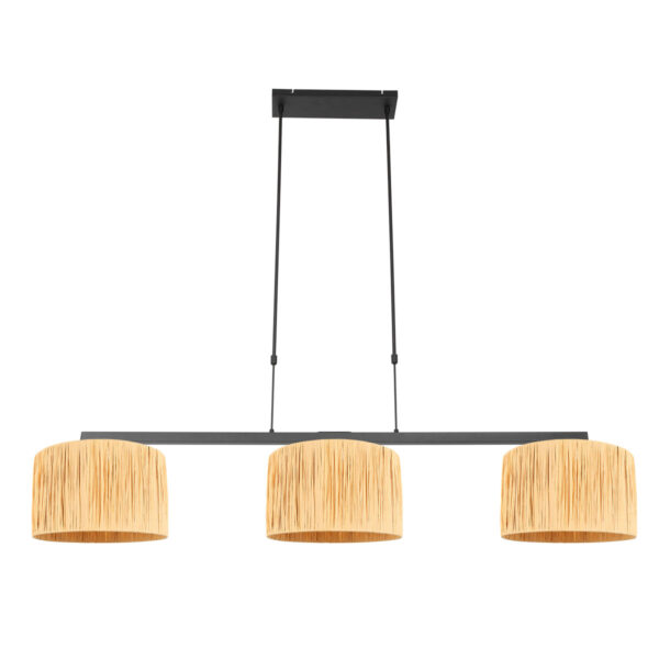 Steinhauer Stang hanglamp – In hoogte verstelbaar – E27 (grote fitting) – Zwart