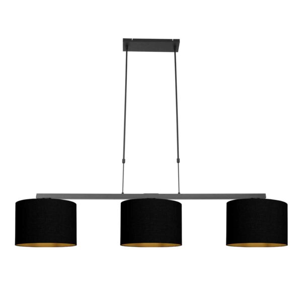 Steinhauer Stang hanglamp – In hoogte verstelbaar – E27 (grote fitting) – Zwart