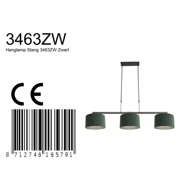 Steinhauer Stang hanglamp – E27 (grote fitting) – zwart - Image 7