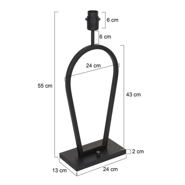 Steinhauer Stang tafellamp – E27 (grote fitting) – zwart - Image 5