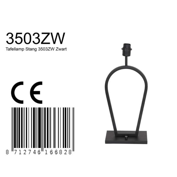 Steinhauer Stang tafellamp – E27 (grote fitting) – zwart - Image 6