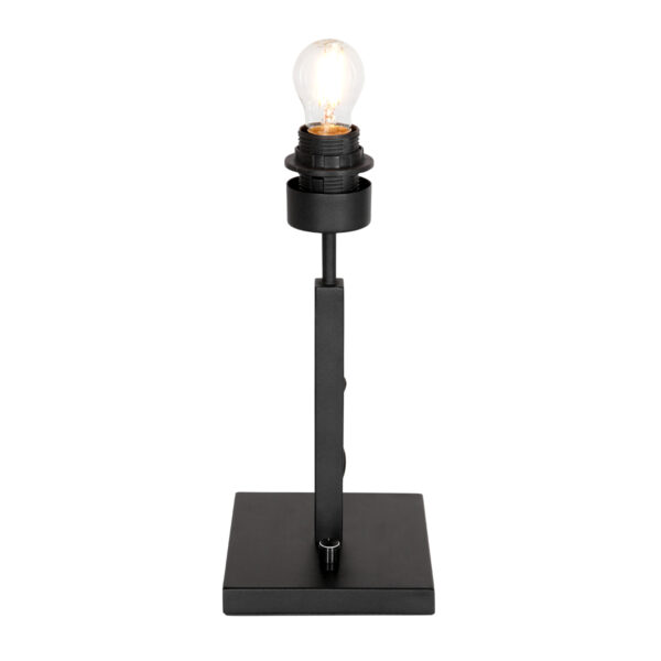 Steinhauer Stang lampenvoet - zonder kap - E27 - 30 cm hoog - incl. 180 cm snoer - zwart - Image 8