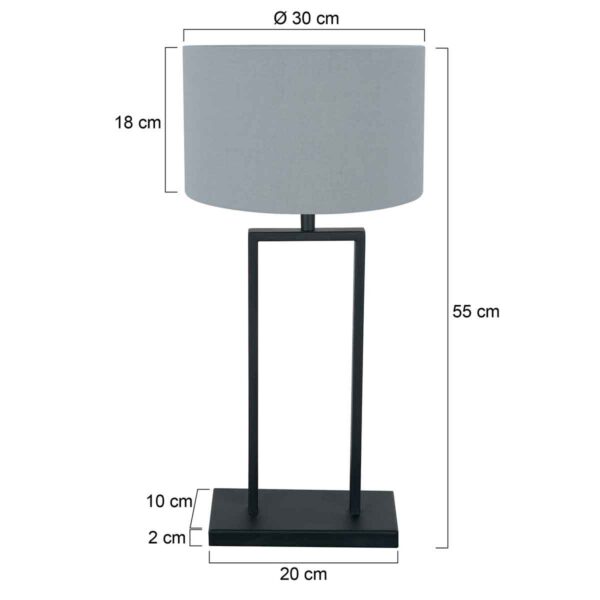 Steinhauer Stang tafellamp – E27 (grote fitting) – Zwart - Image 5