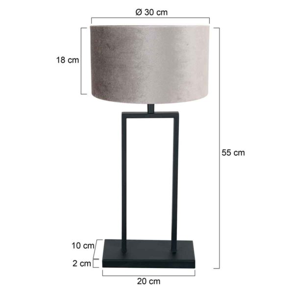Steinhauer Stang tafellamp – E27 (grote fitting) – Zwart - Image 5