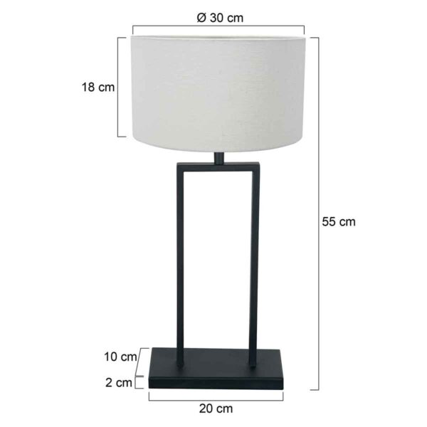 Steinhauer Stang tafellamp – E27 (grote fitting) – Zwart - Image 5