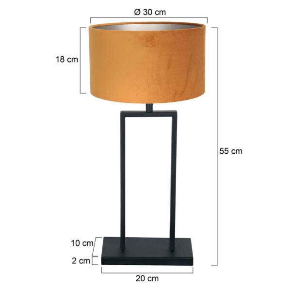 Steinhauer Stang tafellamp – E27 (grote fitting) – Zwart - Image 5
