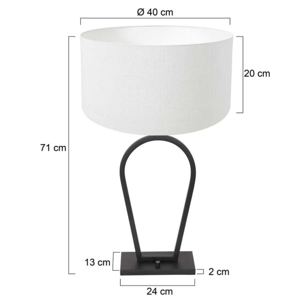 Steinhauer Stang tafellamp – E27 (grote fitting) – zwart - Image 6
