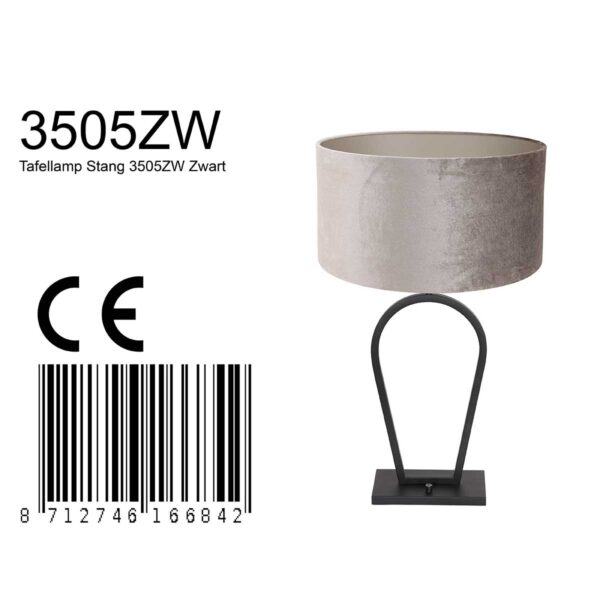 Steinhauer Stang tafellamp – E27 (grote fitting) – zwart - Image 7