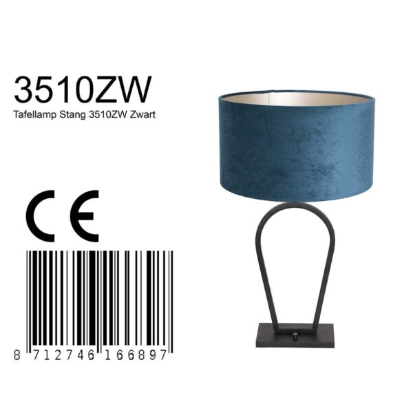 Steinhauer Stang tafellamp – E27 (grote fitting) – zwart - Image 8
