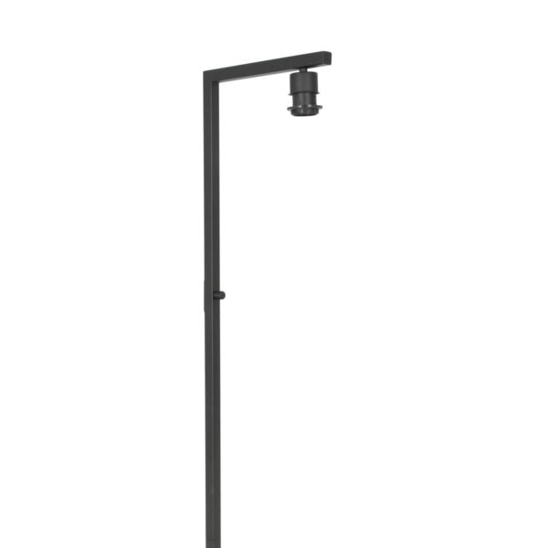 Steinhauer Stang vloerlamp - E27 - 160 cm hoog - Ø30 cm kap - zwart met beige kap - Image 13