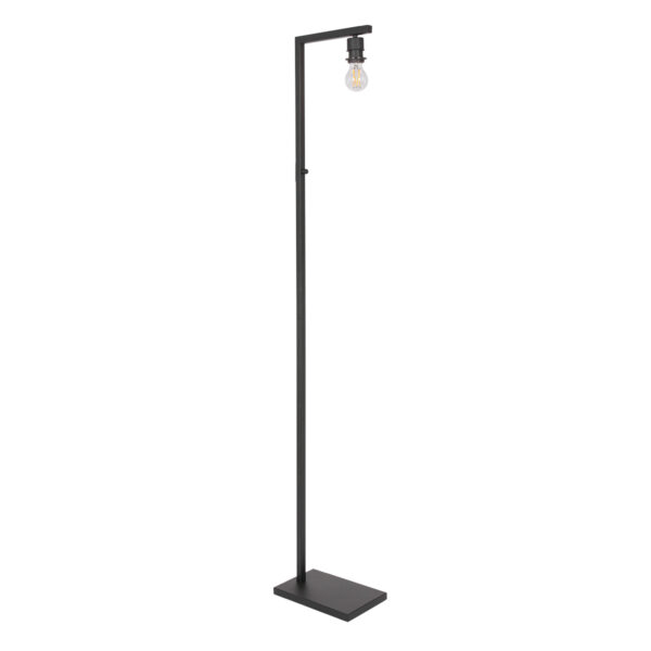 Steinhauer Stang vloerlamp - E27 - 160 cm hoog - Ø30 cm kap - zwart met beige kap - Image 7