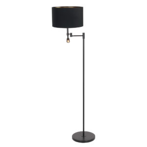 Steinhauer Stang vloerlamp – LED + E27 – Zwart