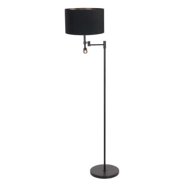 Steinhauer Stang vloerlamp – LED + E27 – Zwart