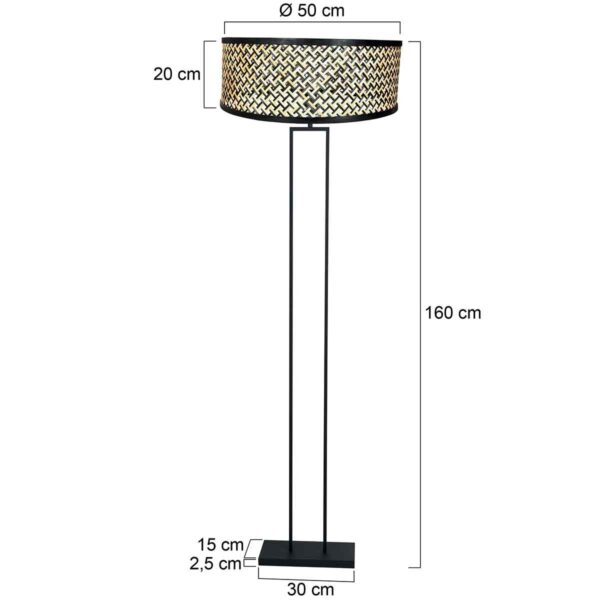 Steinhauer Stang vloerlamp – E27 (grote fitting) – Zwart - Image 5
