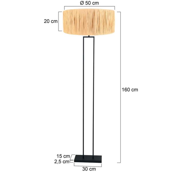 Steinhauer Stang vloerlamp – E27 (grote fitting) – Zwart - Image 5