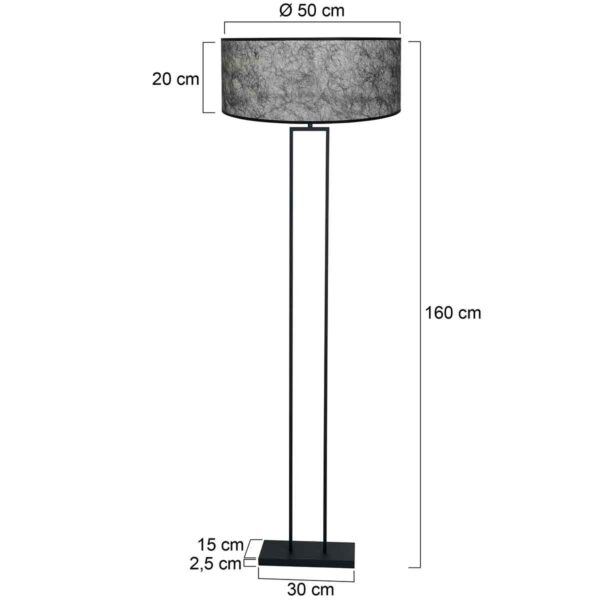 Steinhauer Stang vloerlamp – E27 (grote fitting) – Zwart - Image 5
