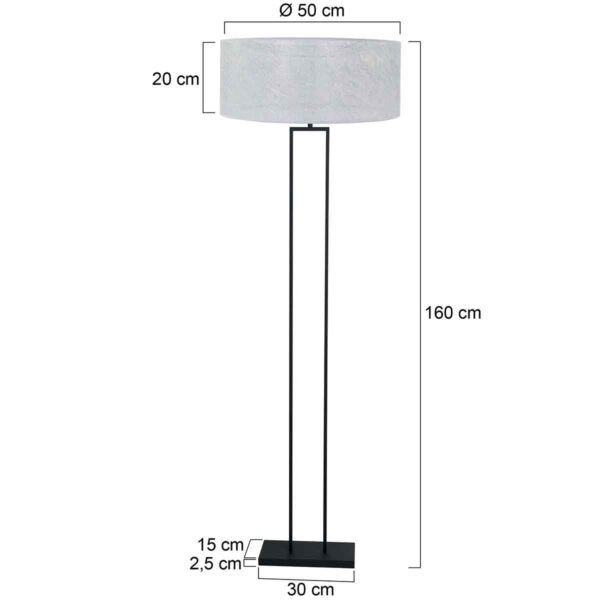 Steinhauer Stang vloerlamp – E27 (grote fitting) – Zwart - Image 5