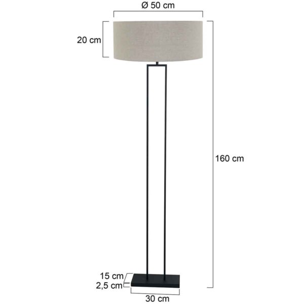 Steinhauer Stang vloerlamp – E27 (grote fitting) – Zwart - Image 5