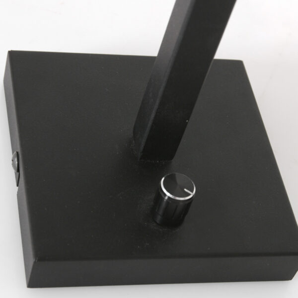 Steinhauer Stang wandlamp - E27 - 25 cm hoog - zwart met okergele kap - Image 13