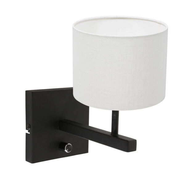 Steinhauer Stang wandlamp – E27 (grote fitting) – Zwart