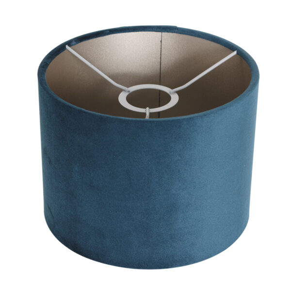 Steinhauer Stang wandlamp - E27 - 25 cm hoog - zwart met blauwe kap - Image 4
