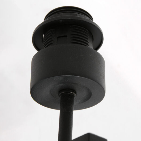 Steinhauer Stang wandlamp - E27 - 25 cm hoog - zwart met blauwe kap - Image 9