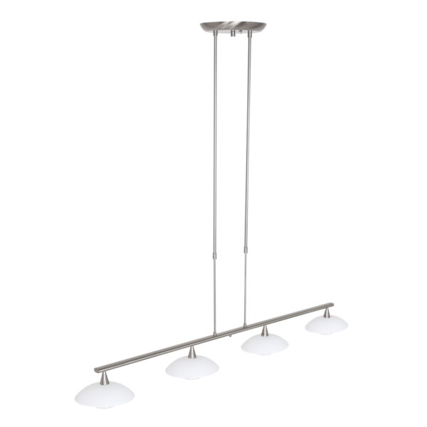 Steinhauer Tallerken hanglamp - incl. lichtbron - vierlichts - 95 cm breed - staal - Image 19