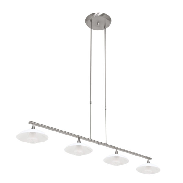 Steinhauer Tallerken hanglamp - incl. lichtbron - vierlichts - 95 cm breed - staal - Image 21