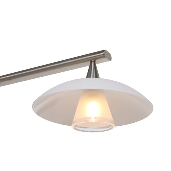 Steinhauer Tallerken hanglamp - incl. lichtbron - vierlichts - 95 cm breed - staal - Image 4