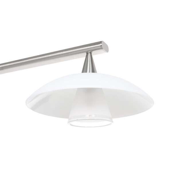Steinhauer Tallerken hanglamp - incl. lichtbron - vierlichts - 95 cm breed - staal - Image 5