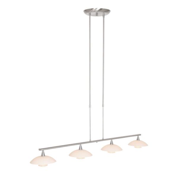 Steinhauer Tallerken hanglamp – In hoogte verstelbaar – G9 – Staal
