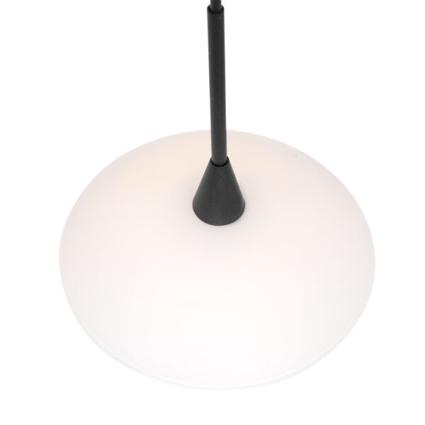 Steinhauer Tallerken hanglamp - inclusief G9 lichtbron - Ø18 cm - glazen witte schotel - zwart - Image 6
