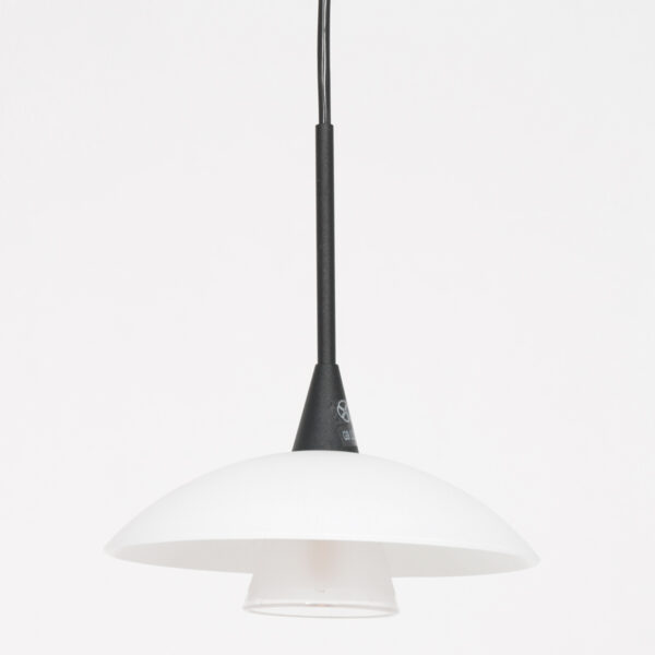 Steinhauer Tallerken hanglamp - inclusief G9 lichtbron - Ø18 cm - glazen witte schotel - zwart - Image 10