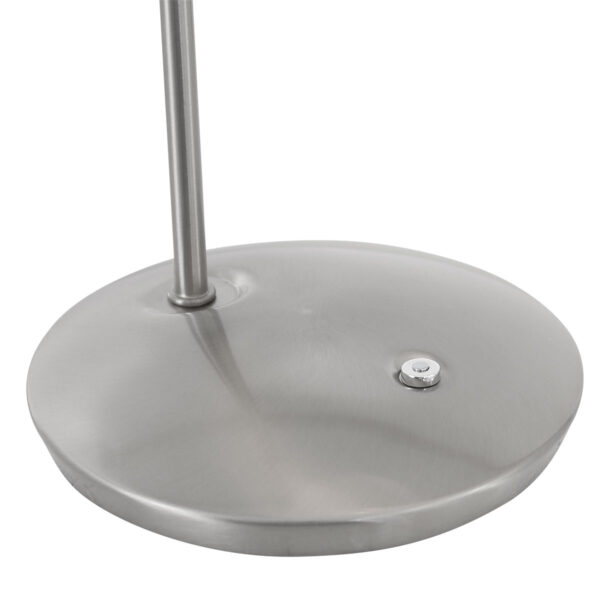Steinhauer Tallerken tafellamp - 45cm hoog - incl. LED - dimbaar - staal met melkglas - Image 5
