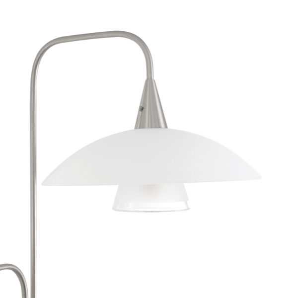 Steinhauer Tallerken vloerlamp - incl. lichtbron - drielichts - 170 cm hoog - staal - Image 4