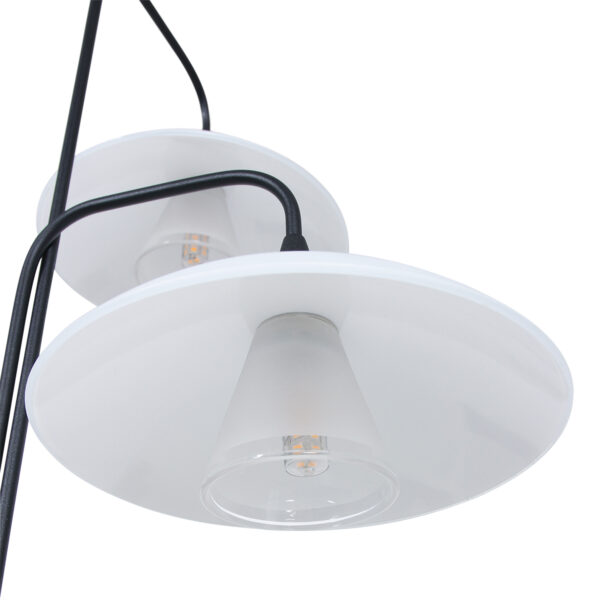 Steinhauer Tallerken vloerlamp - incl. lichtbron - drielichts - 170 cm hoog - zwart - Image 10