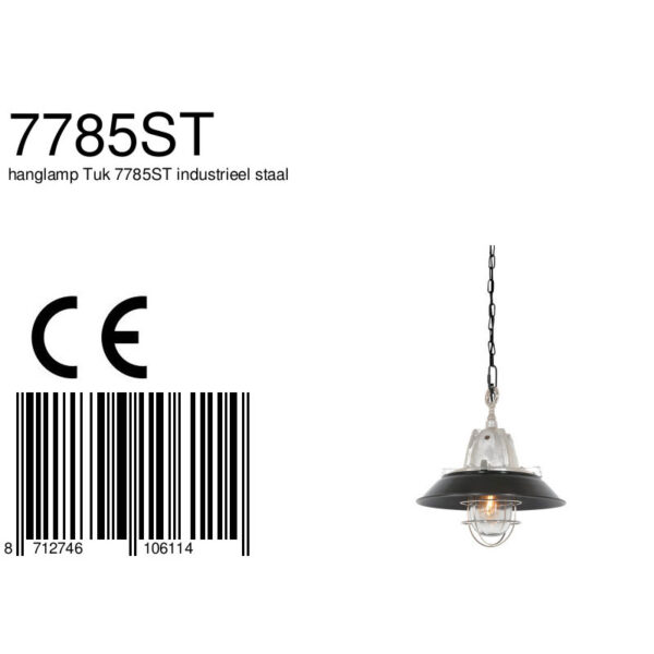 Steinhauer Tuk Hanglamp Staal - Image 7