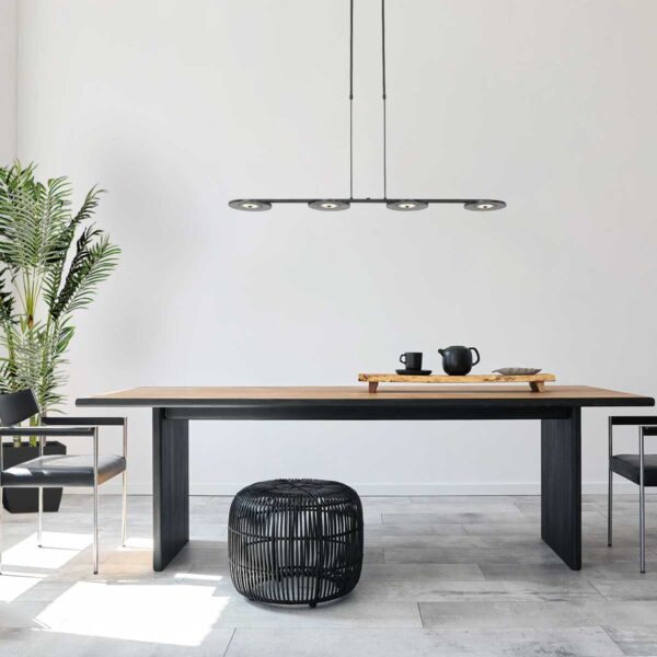 Steinhauer Turound hanglamp – Ingebouwd (LED) – smokeglas en zwart - Image 2