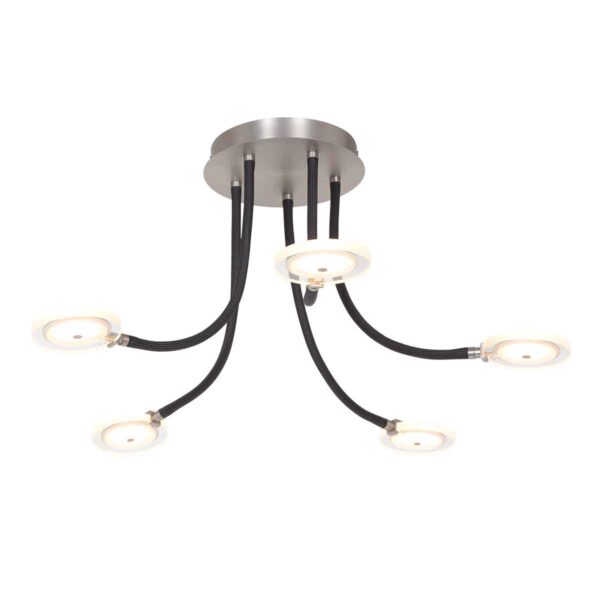 5 cm – Ingebouwd (LED) – Staal