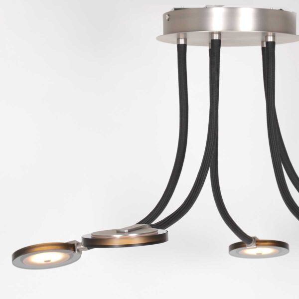 Steinhauer Turound plafondlamp – Ingebouwd (LED) – staal en transparant en zwart - Image 8