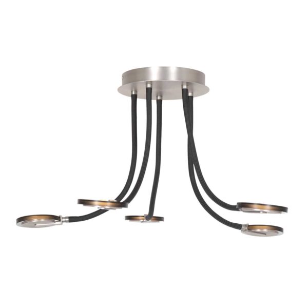 5 cm – Ingebouwd (LED) – Staal