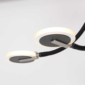 5 cm – Ingebouwd (LED) – Zwart