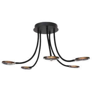 5 cm – Ingebouwd (LED) – Zwart