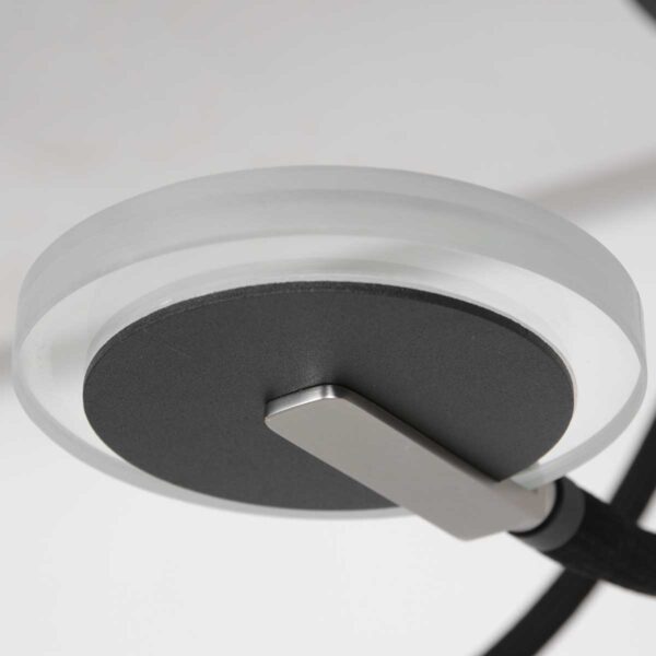 Steinhauer Turound plafondlamp – Ingebouwd (LED) – transparant en zwart - Image 3