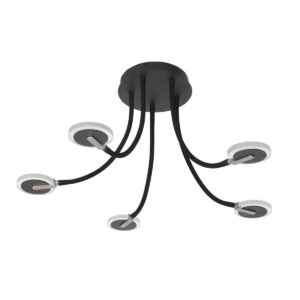 5 cm – Ingebouwd (LED) – Zwart
