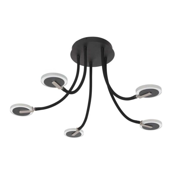 5 cm – Ingebouwd (LED) – Zwart