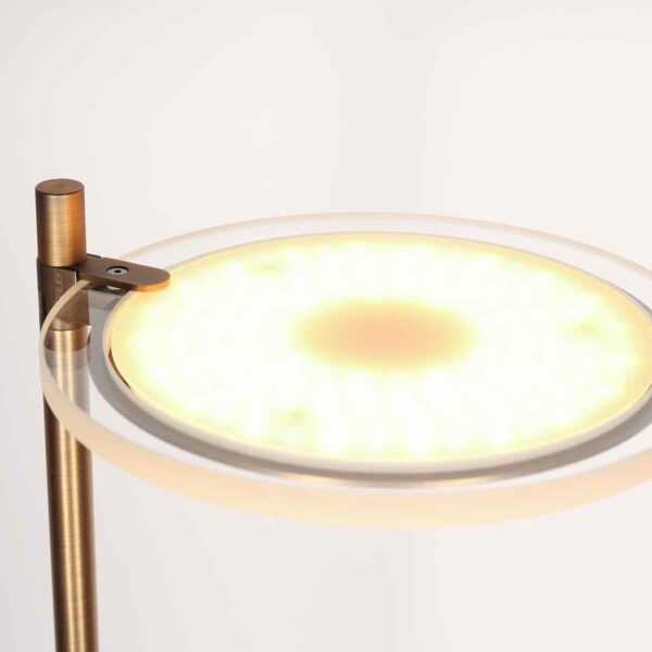 Klassieke bronzen metalen vloerlamp Steinhauer Turound - Image 3